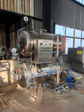 转让二手双层杀菌锅 一台容积0.55立方