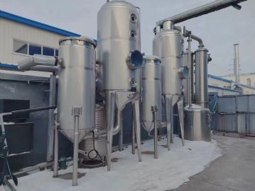 转让二手浓缩蒸发器 一套材质316L双效