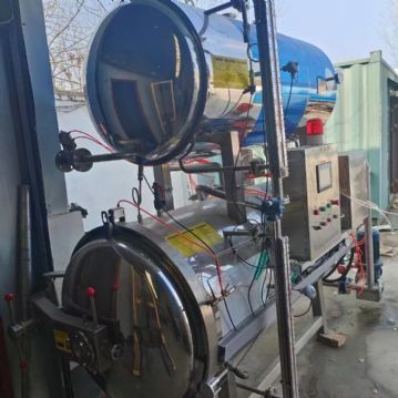 转让二手全自动杀菌锅 一台1.32立方双