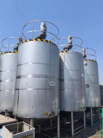 转让二手不锈钢搅拌罐 6台15立方立式保