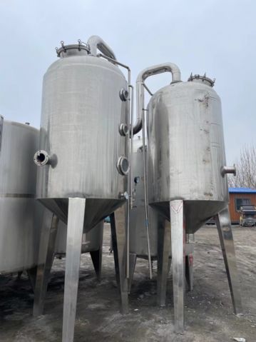 转让二手浓缩蒸发器 两套容积1000升单