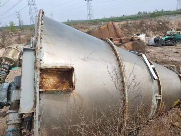 转让二手锥形混合机 一台容积20立方不锈