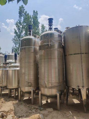 转让二手发酵罐 五台容积3000L内外抛