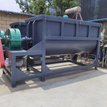 转让二手螺带混合机 两台容积5立方碳钢卧