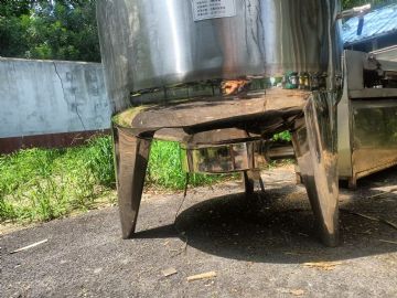 转让二手双层搅拌罐 一台容积500L内挂