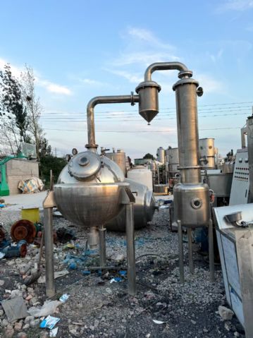 转让二手浓缩蒸发器 一套单效500升球型