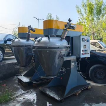 转让二手锥形混合机 两台容积100L无锡