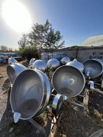 转让二手蒸汽夹层锅 10台容积300L带