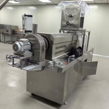 转让二手膨化机 一台65型双螺杆全自动卧