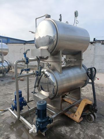 转让二手双层杀菌锅 一套容积0.55立方