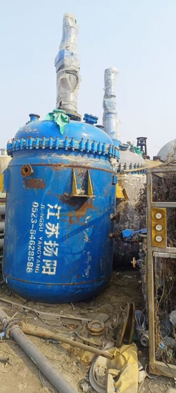 转让二手衬四氟反应釜 两台容积5000L