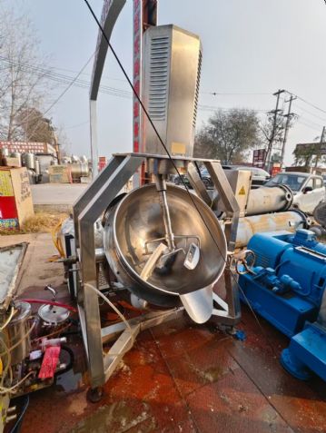 转让二手行星炒锅 一台容积200L燃气加