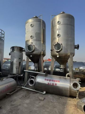 转让二手浓缩蒸发器 一套双效3000升食