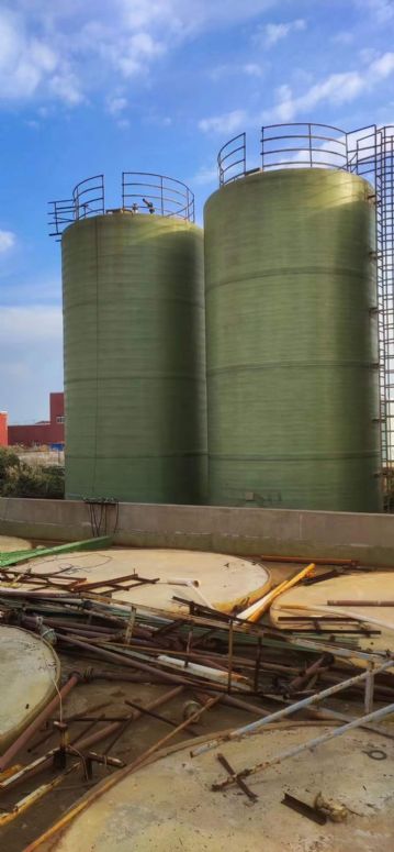 150立方玻璃钢罐6台，直径4.5米高度