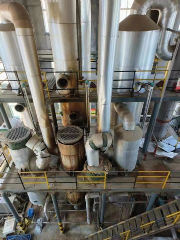 厂家转让二手三效5吨强制循环蒸发器设备 