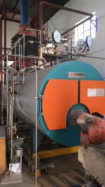 2吨燃气蒸汽锅炉一套99成新