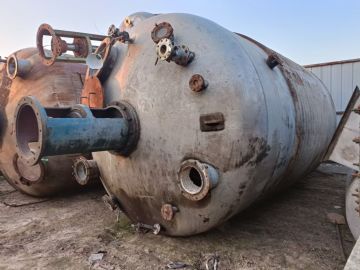 转让二手不锈钢反应釜，二手30立方内外盘