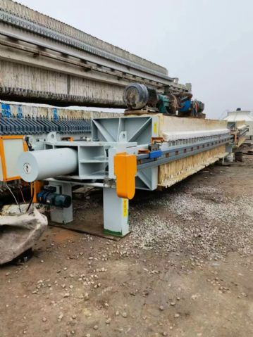 二手景津压滤机，250平方隔膜压滤机，板