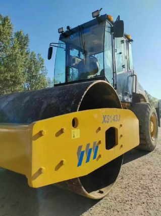 二手徐工14吨震动压路机单钢轮电子档新款