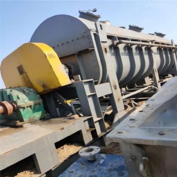 二手100平方桨叶干燥机,电镀污泥桨叶干