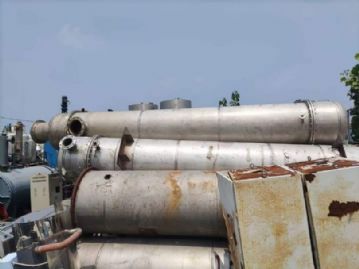 出售二手冷凝器300平方全钛材冷凝器