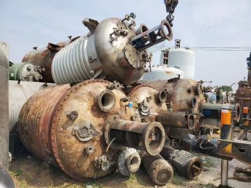 出售二手3000升不锈钢开式反应釜