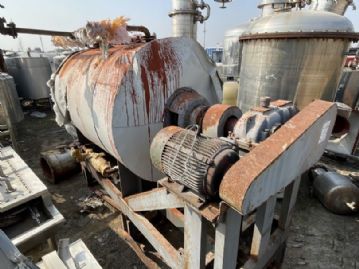 出售 9成新力度1000升不锈钢耙式干燥