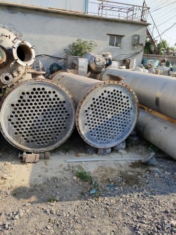 出售 二手80平方冷凝器 钛材换热器