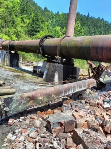 出售 二手回转窑1.5X20米 两组托轮