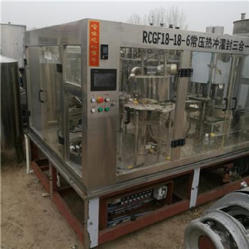 二手灌装机二手直线式玻璃水灌装机二手洗衣