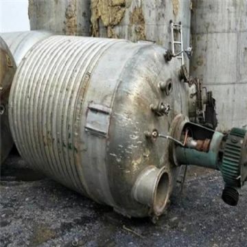 二手反应釜二手钛材反应釜二手5立方钛材内