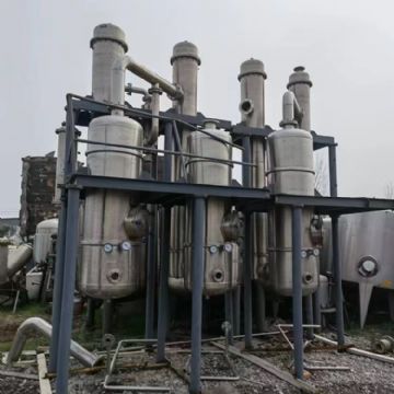 二手蒸发器二手三效3吨强制循环蒸发器