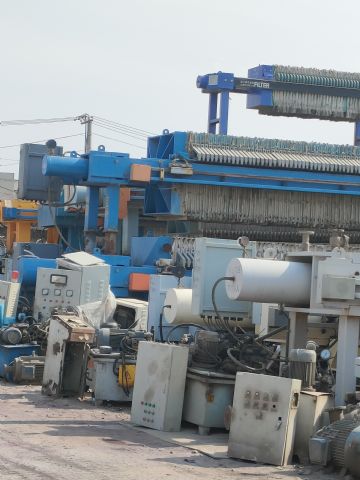 二手压滤机二手200平方京津隔膜压滤机 