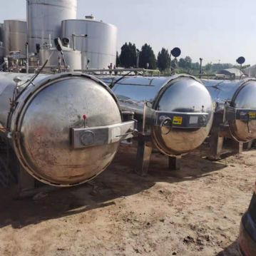 二手全自动5.9立方双层水浴式 杀菌锅二