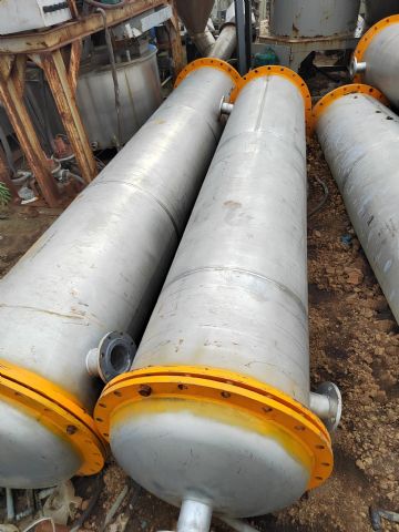 出售二手冷凝器 列管冷凝器 不锈钢材质