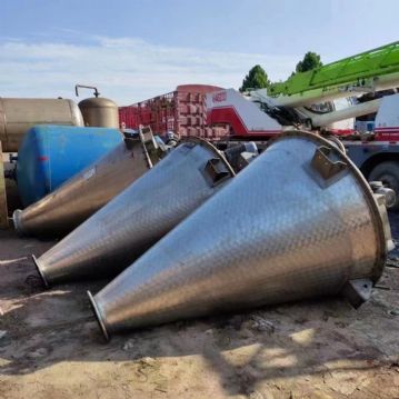 出售二手双螺旋锥形混合机 不锈钢材质 型