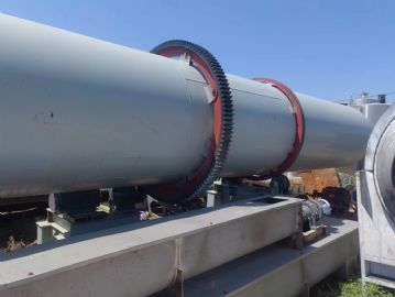 出售二手时产1吨木屑锯末滚筒烘干机 生物