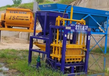 宏发4-15全自动水泥砖机，二手砖机