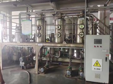 转让9成新二手500升三效钛材蒸发器一套