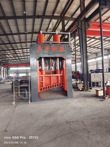 转让500吨95成新金属压块机龙门剪切机