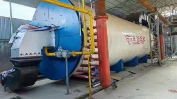 出售二手杰能1200万大卡导热油锅炉 低