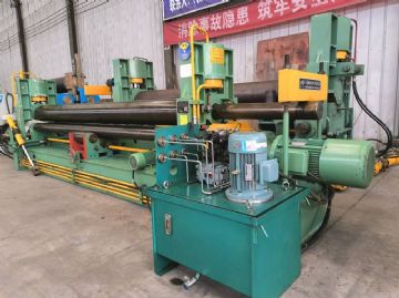 8x3500小型液压卷板机9成新接电可用