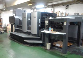 二手海德堡对开双色双面胶印机出售